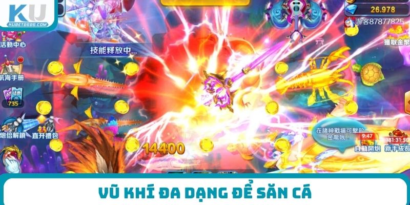 Vũ khí đa dạng để săn cá